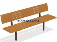 Диван уличный МАФ 1608 в Луганске