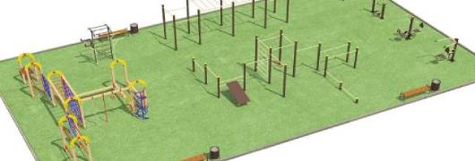 Проект спортивной площадки для любого возраста в Луганске