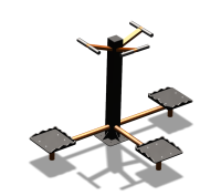 Уличный тренажер "Твистер тройной" УТ337 в Луганске