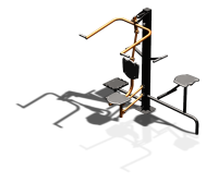 Уличный тренажер "Верхняя тяга Твистер стоя Твистер сидя" УТ336 в Луганске