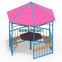 Беседка со столом и лавками МАФ 4121 в Луганске