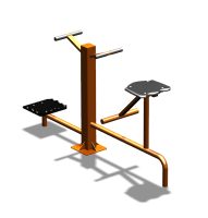 Уличный тренажер "Твистер стоя Твистер сидя" УТ323 в Луганске