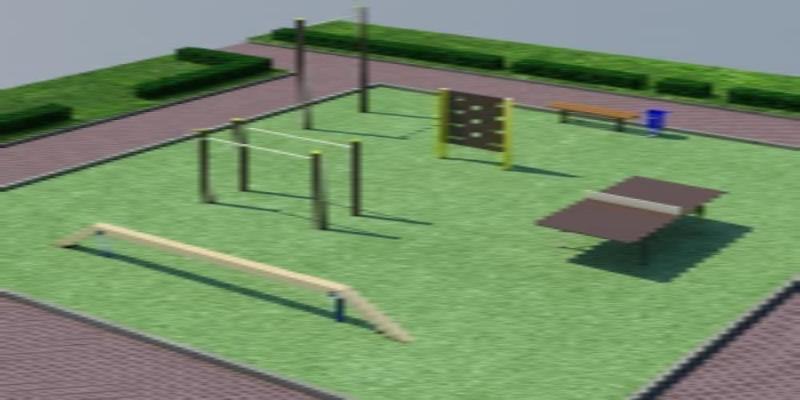 Проект спортплощадки мини спорт  в Луганске