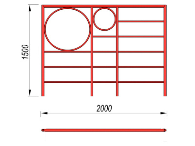Шведская стенка с кольцами МАФ 3502 в Луганске