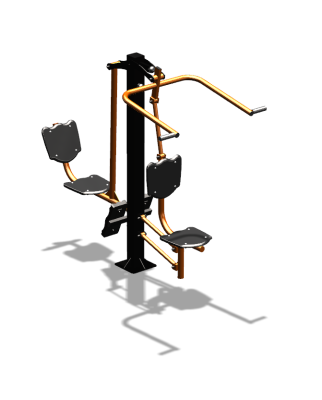 Уличный тренажер "Верхняя тяга Жим ногами" УТ322 в Луганске