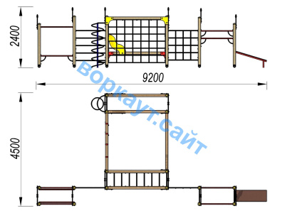 Детский спортивный комплекс ДСК 3102 в Луганске