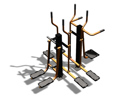 Уличный тренажер "Шпагат Маятник Лыжник двойной" УТ335 в Луганске