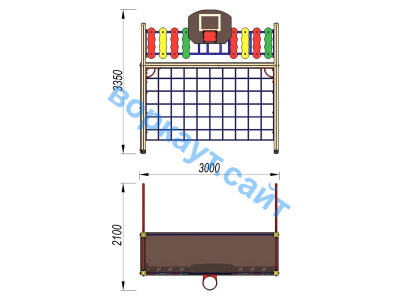 Детский спортивный комплекс ДСК 3101 в Луганске