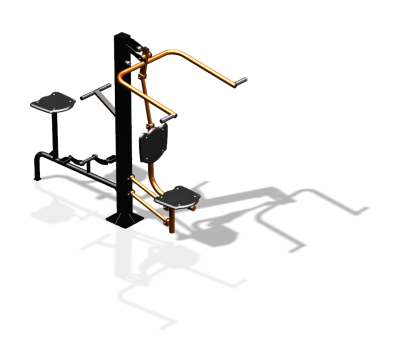 Уличный тренажер "Верхняя тяга Вело" УТ340 в Луганске