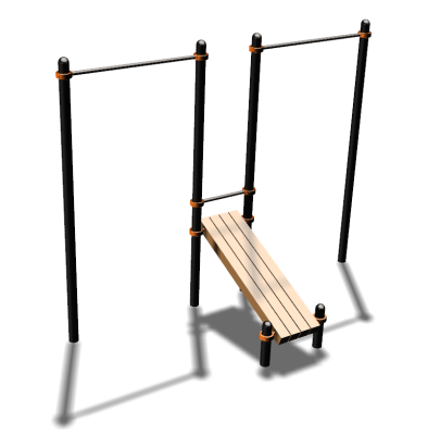 Воркаут турники со скамьей для пресса ВС-27 в Луганске