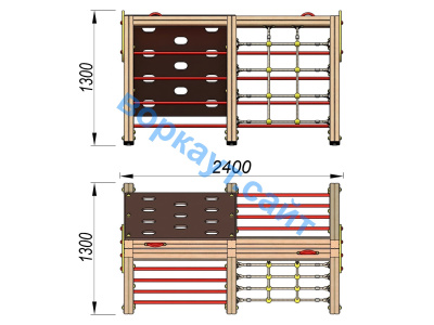 Детский спортивный комплекс ДСК 3203 в Луганске