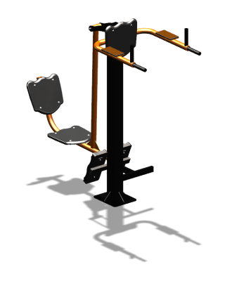 Уличный тренажер "Жим ногами Брусья Пресс" УТ329 в Луганске