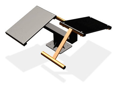 Уличный тренажер  "Скамья для пресса двойная"   УТ213 в Луганске