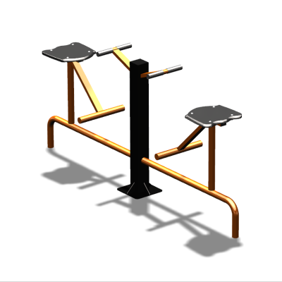 Уличный тренажер  "Твистер сидя двойной"   УТ216 в Луганске