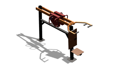 Силовой уличный тренажер  "Жим сидя"  УТ412 в Луганске