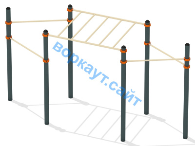 Турник разноуровневый с рукоходом ВС-26 в Луганске