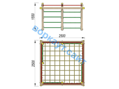 Детский спортивный комплекс ДСК 3109 в Луганске