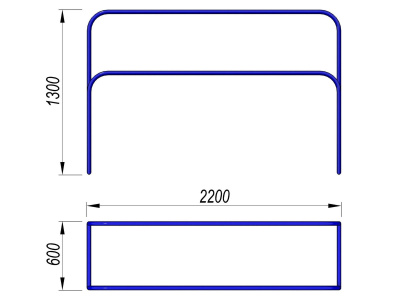 Брусья разновысокие МАФ 3531 в Луганске