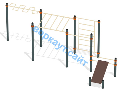 Спортивный комплекс воркаут ВС-45 в Луганске