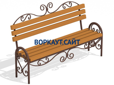 Лавочка кованная МАФ 1606 в Луганске