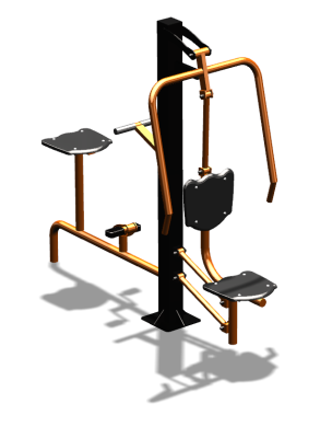 Уличный тренажер "Жим от груди Вело" УТ321 в Луганске