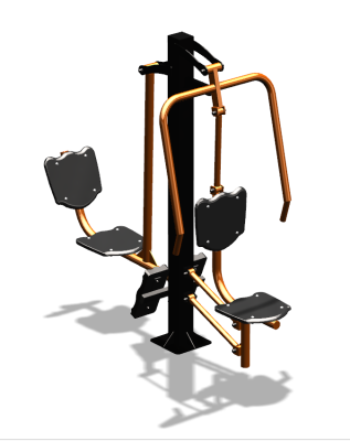 Уличный тренажер "Жим от груди Жим ногами" УТ304 в Луганске