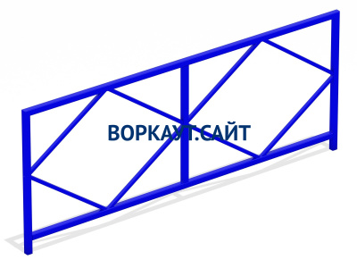 Ограждение площадки МАФ 5001 в Луганске