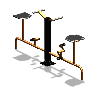 Уличный тренажер  "Вело двойной"   УТ211 в Луганске