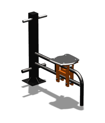Уличный тренажер "Каталка одинарная" УТ 123 в Луганске