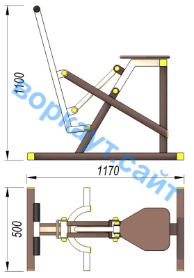 Уличный тренажер "Наездник " УТ 006 в Луганске