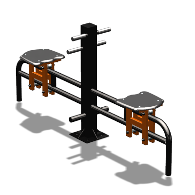 Уличный тренажер  "Каталка двойная"   УТ215 в Луганске