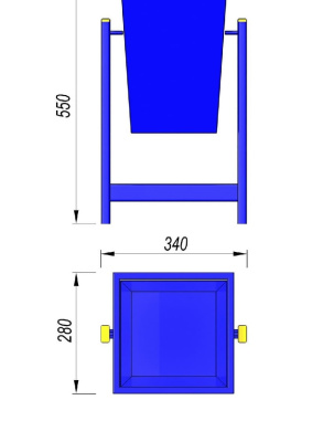 Урна МАФ 1630 в Луганске