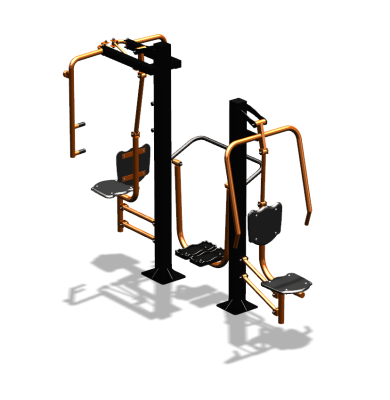 Уличный тренажер "Жим от себя Шагомер Баттерфляй" УТ303 в Луганске