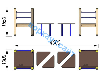 Детский спортивный комплекс Мостик ДСК 3114 в Луганске