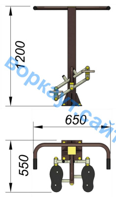 Уличный тренажер "Балансир" УТ 007 в Луганске