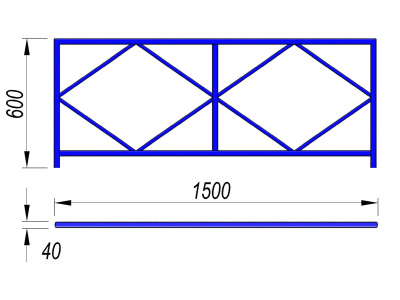 Ограждение площадки МАФ 5001 в Луганске