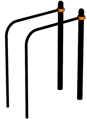 Воркаут брусья приставные ВС-39 в Луганске