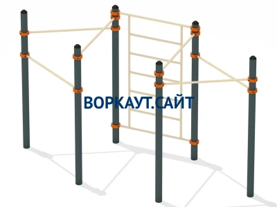 Воркаут турник разноуровневый с шведской стенкой ВС-25 в Луганске