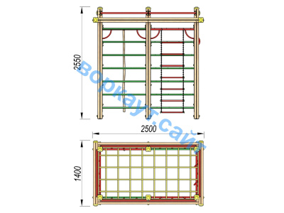 Детский спортивный комплекс ДСК 3108 в Луганске