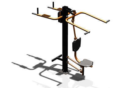 Уличный тренажер "Верхняя тяга Брусья Пресс" УТ339 в Луганске