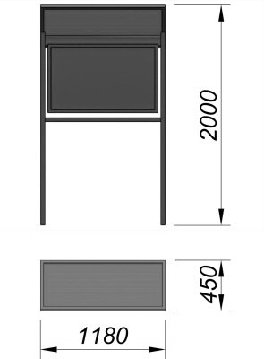 Информационный стенд МАФ 6006 в Луганске