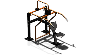 Силовой уличный тренажер  "Жим вверх сидя"  УТ403 в Луганске